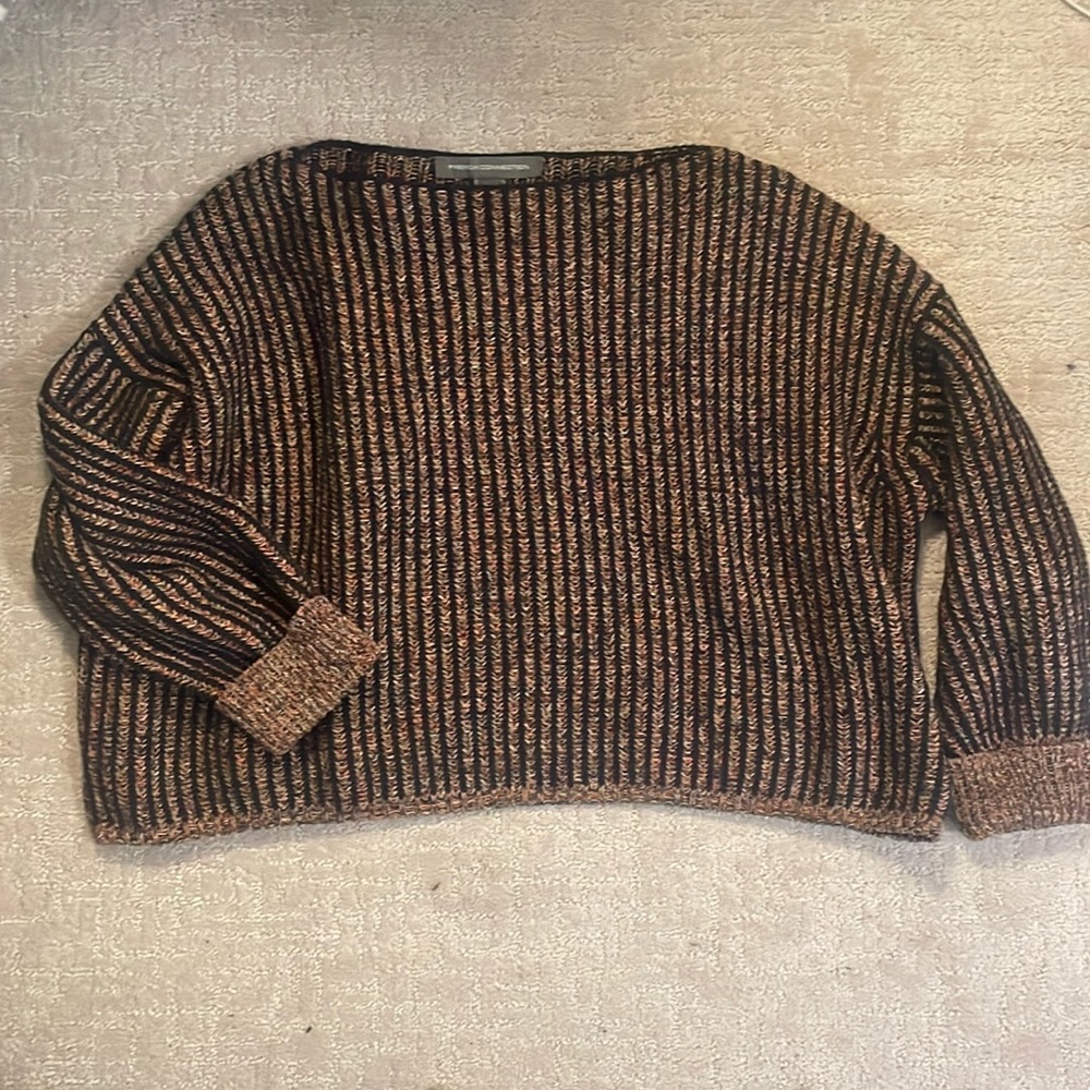 Cropped French Connection multi colored sweater